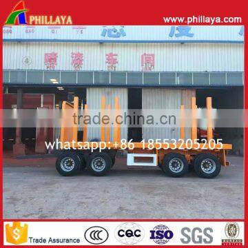 3 Axles 4 Axles Full Type Lowbed Truck Drawbar Flatbed Trailer For Sale photo-2