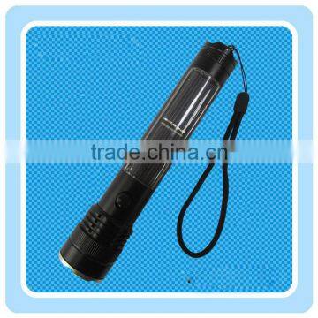 China Manufacture Aluminium Alloy Body Usb Phone Charger Solar Torch photo-3