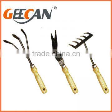 6PCS Metal Material Kids Gardening Handling Tools Set With Wooden Handle photo-3