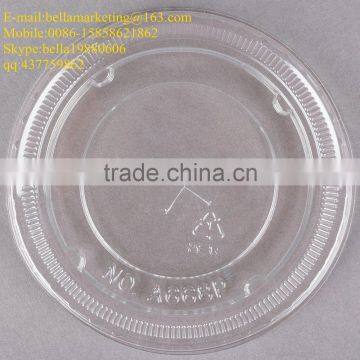 Clear PET Plastic Lid With Straw Slot for 12, 16, 21, 22, and 24 Oz. Cups photo-3