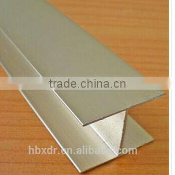 customized 6000 series natural anodized H shape U channel aluminum profile