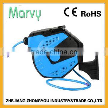 Car air inflation supply retractable air hose reel with 20+2m air hose