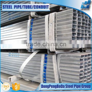 100*200*3.5mm hollow section hot dipped galvanized square steel pipe