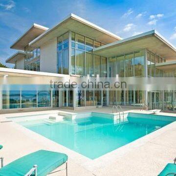 Modern style beautiful aluminum and glass house