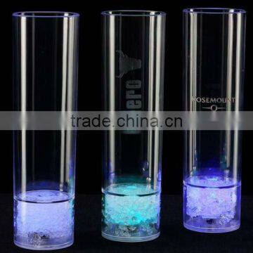 hot selling LED plactic color change long drink glass