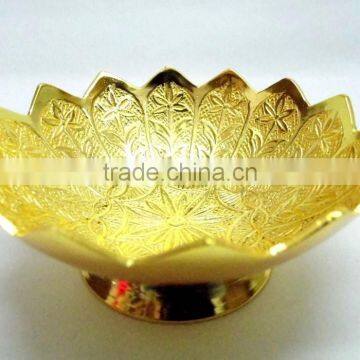 Return Gift, New Design Corporate Gift Item Home Decoration Brass Gold Plated Tray photo-4