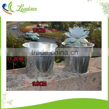 Mini Iron Flower Buckets With Tray photo-6