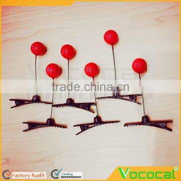 6 Pcs Plastic Cherry Hair Pin Accessory Clip Hairpin for Kid Girl Women photo-5