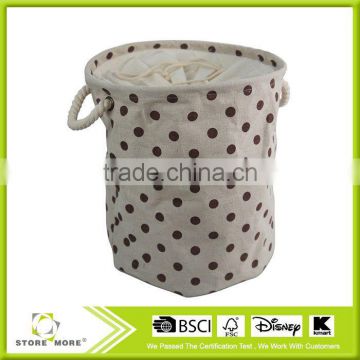 Chinese Stylish Collapsible Linen laundry bag/Storage Bag