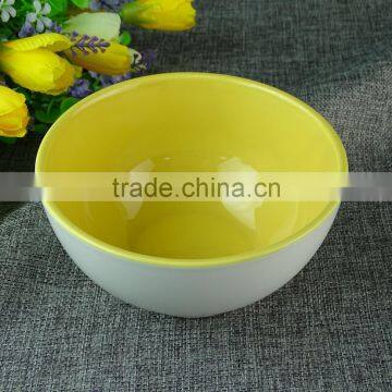 Chaozhou Supplier Stocked Wholesale 6.69 Inch White Ceram Bowls With Flower Decal Household Bowls photo-2