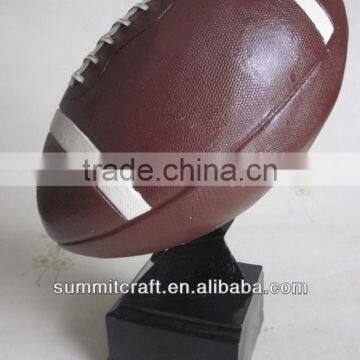 Polyresin Rugby American Fantasy Football Trophy