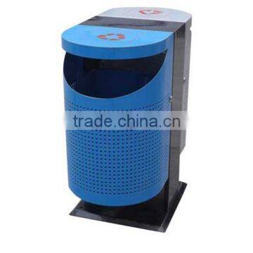 Arlau Metal Steel Recycling Bin 2 Compartments photo-4