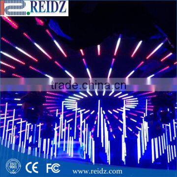 led meteor shower tube lighting for nightclub decor