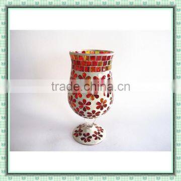 Gift Items Home Glass Mosaic Ornament Patterned Chinese Antique Tall Flower Vases for Weddings photo-4
