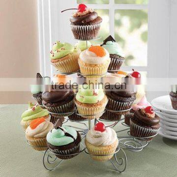 4 Tier Cupcake Stand Metal Holder Tower Wedding Birthday Party Dessert Display photo-2
