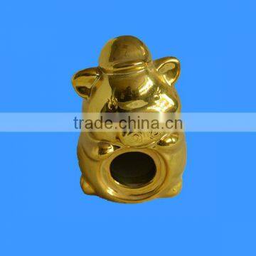 special gold electroplated pig money saving box