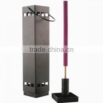 Metal burning incense holder