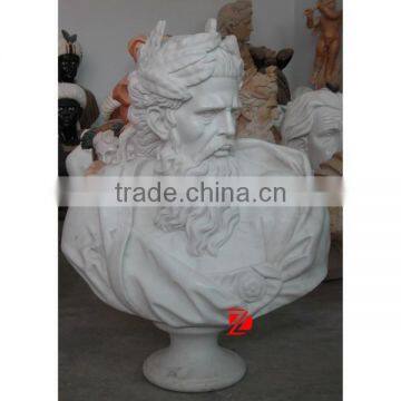 white stone Greece man bust sculpture