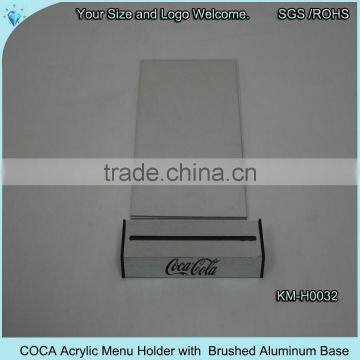 Acrylic Hot Bend Desk Menu Holder photo-4