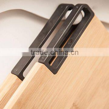 Bamboo Chopping Block With Stand Rotate Feet Cutting Board photo-5
