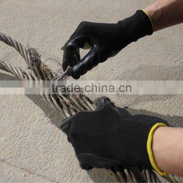 Nmsafety 13 Gauge Nylon Knitted Black Smooth Nitrile Coated Oil-resistant Working Gloves photo-2