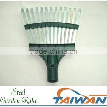 13 Tine Steel Grass Garden Leaf Rake