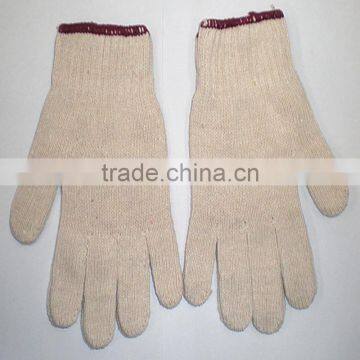 10 gauge nature white cotton knitted glove