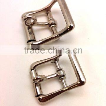 1" Center Bar Buckle With Lockable Prong, Zinc Alloy Strap Buckle in Nickel Plate photo-6