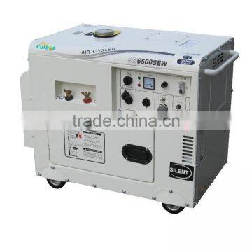 100% Copper Wire 5KW Electric Start Single/three Phase Sound Proof Diesel Generators Welding Machine photo-2