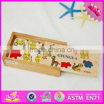 2016 Hot Sale Educational Children Wooden Domino Building Blocks W15A067 photo-2