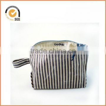 chiqun DONGGUAN new style dongguan factory striped cosmetic case canvas