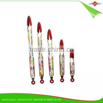 ZY-H2009 Elegant Design 16-inch BBQ Silicone Food Tong With Handle photo-5