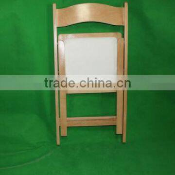 Hot Sale Wedding Used Wooden Folding Padded Chair for Party Rental photo-6