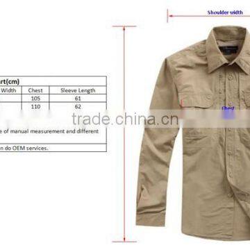 Slim Soft Comfortable Outdoor Quick Dry 100% Nylon Mens Long Sleeves Casual Pants Shirts photo-2