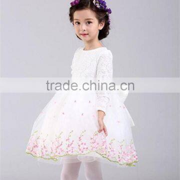 Autumn New Style Toddler Girl Floral Dress For Party Birthday Ceremonies Girls Dress Children Kids Clothes Vestido De Daminha photo-3