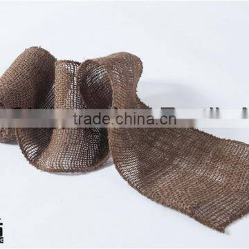 5''*5Y burlap sash brown color 150g by small rolls