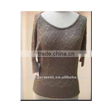 2012 New middle-length sleeves knitted pullover