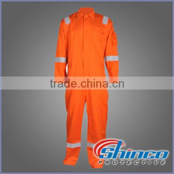 flame resistant antistatic coverall for electric power industry