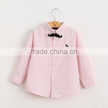 2016 High Quality Fall Boy Clothing Pure Colour Children Oem Shirt With Bow Tie photo-3