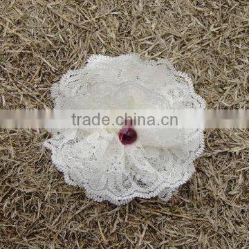 Wholesale Hobby Lobby Handmade Pink Lace Cheap Artificial Flower photo-4