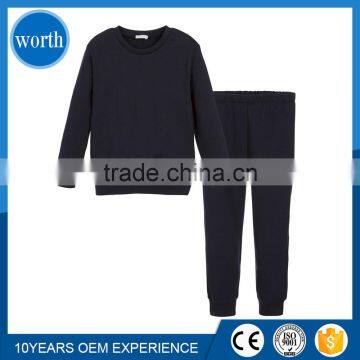 2017 OEM Welcomed Single Color Blank Children Hoodies Champions Quality Children Jogger Pants