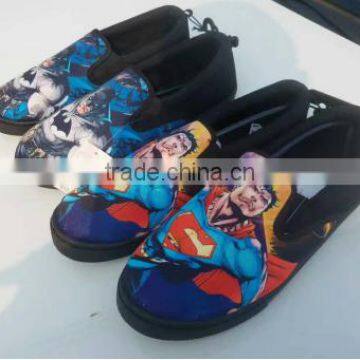 Adult Cartoon Pattern Black Canvas Shoes No Name Brand Slip On Casual Shoe Surplus Stock Liquidation photo-2