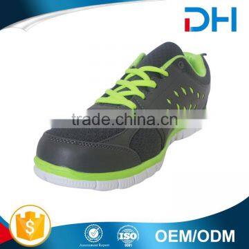 New design EVA outsole green decoration men sport shoes