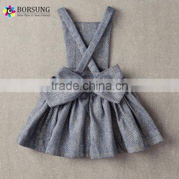 Latest Short Frock Designs Fancy Dress Fall\Winter Woolen Overall Dress Designs For Girls Kids Clothes