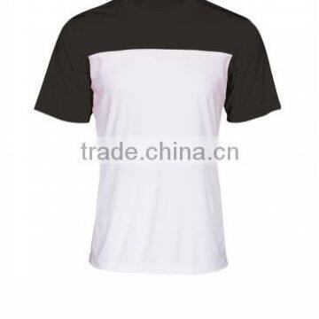140gsm Jersey Men's Custom t Shirt With Double Color Pieces Stitching photo-2