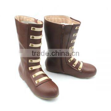 Fashinable Style Kids High Boots Baby Rubber Sole Shoes photo-4