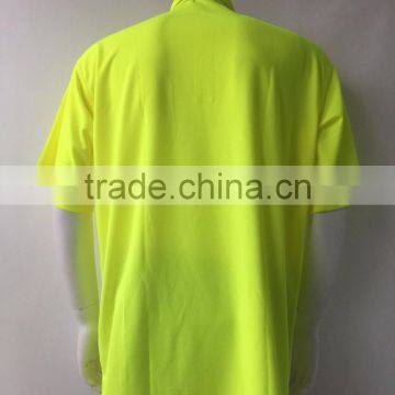 High Visibility Australia Mens Reflective Safety Yellow Breathable Polo Shirt photo-2