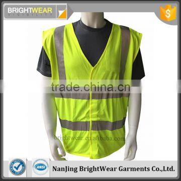 ENISO 20471 Lime Polyester birdeye mesh reflection vest