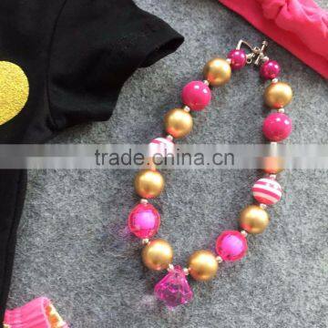 New Arrival Girls Spring Stuff Short Sleeves Jesus Shirt Gold Dot Capris With Matching Headband and Necklace Set photo-5