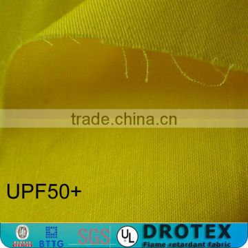 100% cotton FR Anti UV sun protective fabrics for protective clothing